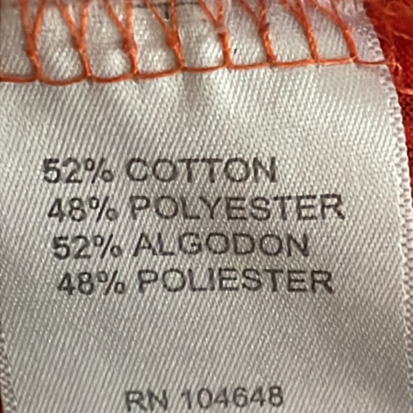 •KNIGHTS APPAREL•ORANGE PAISLEY PATTERNED CLEMSON PAW LOGO T-SHIRT SIZE MEDIUM - Picture 5 of 6